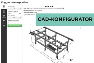 Timing belt conveyors CAD-configurator